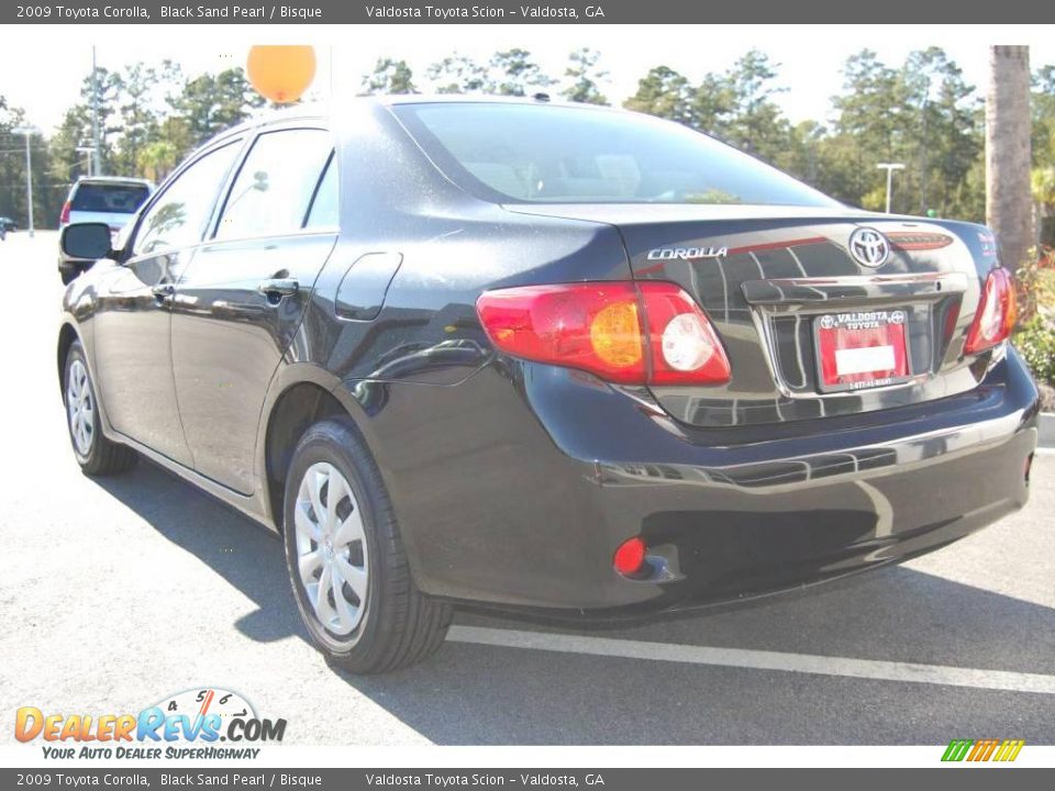 2009 Toyota Corolla Black Sand Pearl / Bisque Photo #5