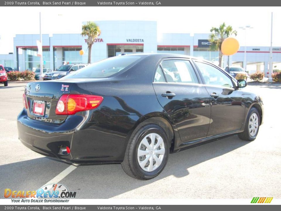 2009 Toyota Corolla Black Sand Pearl / Bisque Photo #6