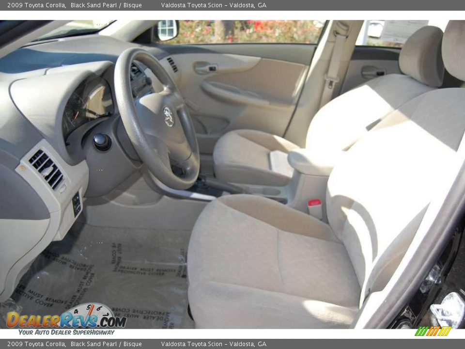 2009 Toyota Corolla Black Sand Pearl / Bisque Photo #7