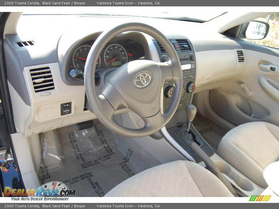 2009 Toyota Corolla Black Sand Pearl / Bisque Photo #8