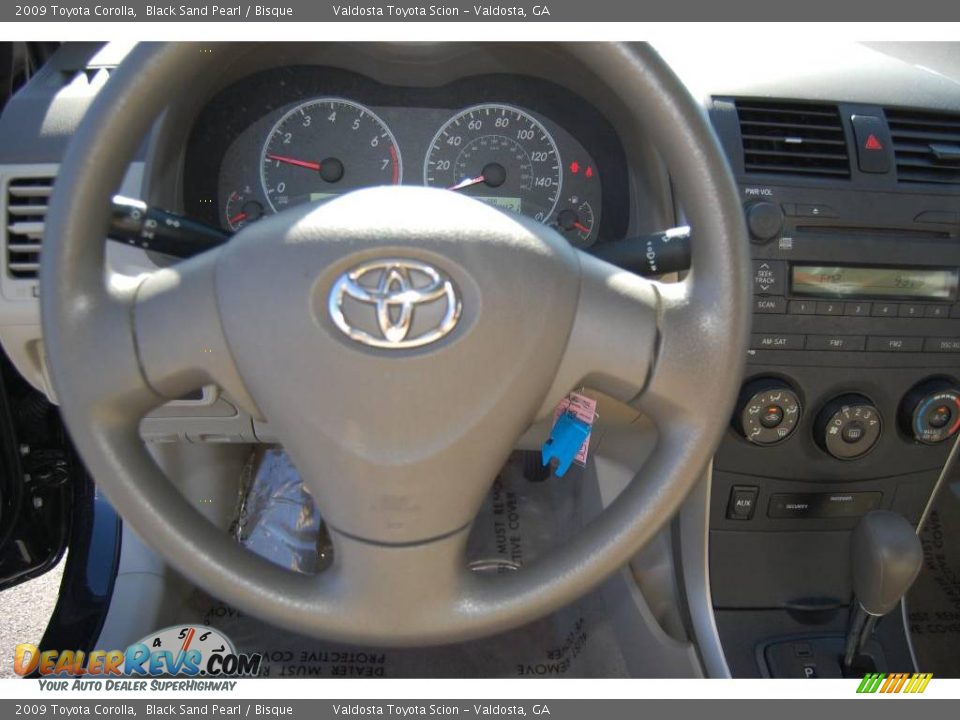 2009 Toyota Corolla Black Sand Pearl / Bisque Photo #9