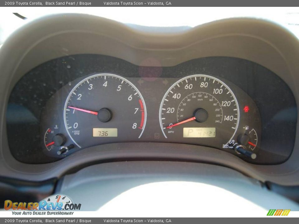 2009 Toyota Corolla Black Sand Pearl / Bisque Photo #10