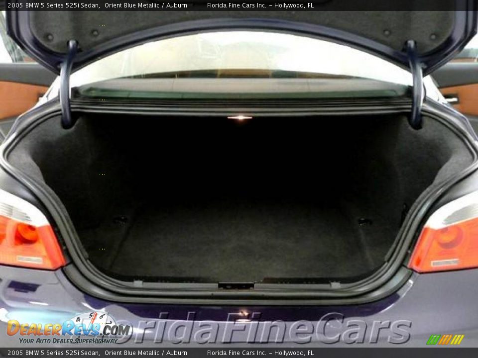2005 BMW 5 Series 525i Sedan Orient Blue Metallic / Auburn Photo #10