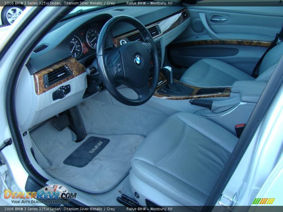 2006 BMW 3 Series 325xi Sedan Titanium Silver Metallic / Grey Photo #10