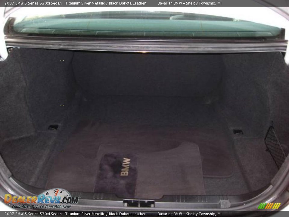 2007 BMW 5 Series 530xi Sedan Titanium Silver Metallic / Black Dakota Leather Photo #17