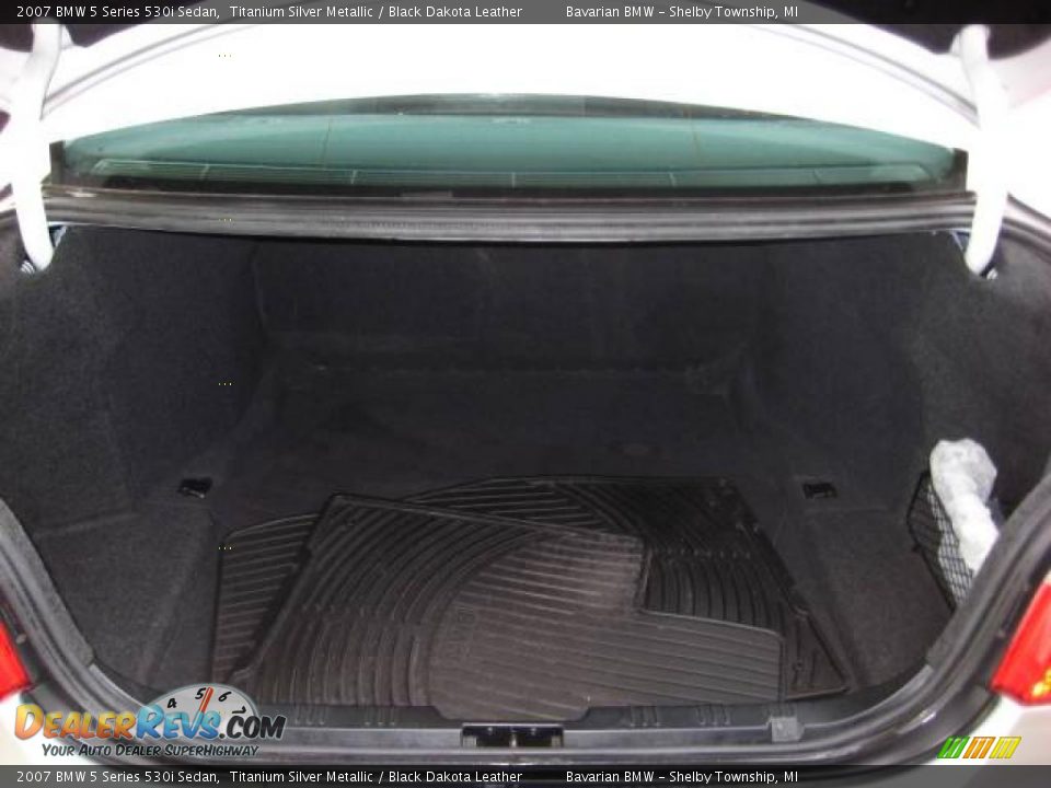 2007 BMW 5 Series 530i Sedan Titanium Silver Metallic / Black Dakota Leather Photo #17