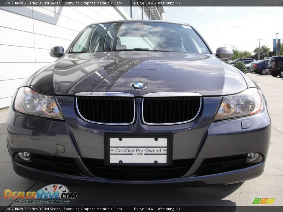 2007 BMW 3 Series 328xi Sedan Sparkling Graphite Metallic / Black Photo #2