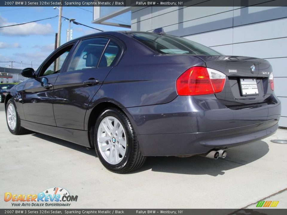 2007 BMW 3 Series 328xi Sedan Sparkling Graphite Metallic / Black Photo #4