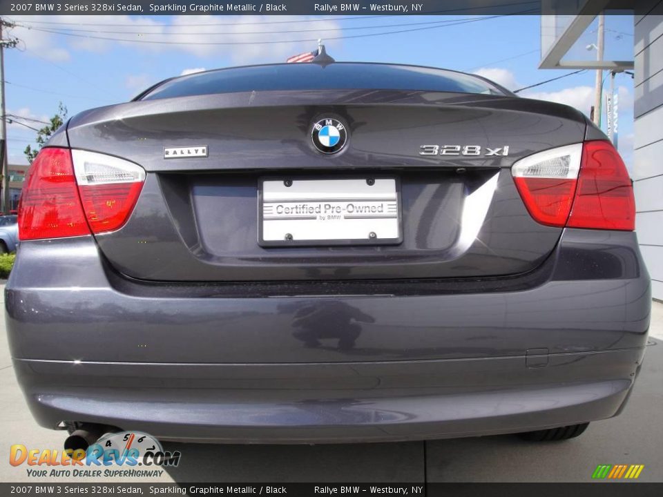 2007 BMW 3 Series 328xi Sedan Sparkling Graphite Metallic / Black Photo #5