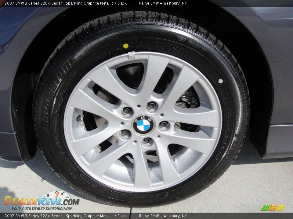 2007 BMW 3 Series 328xi Sedan Sparkling Graphite Metallic / Black Photo #7