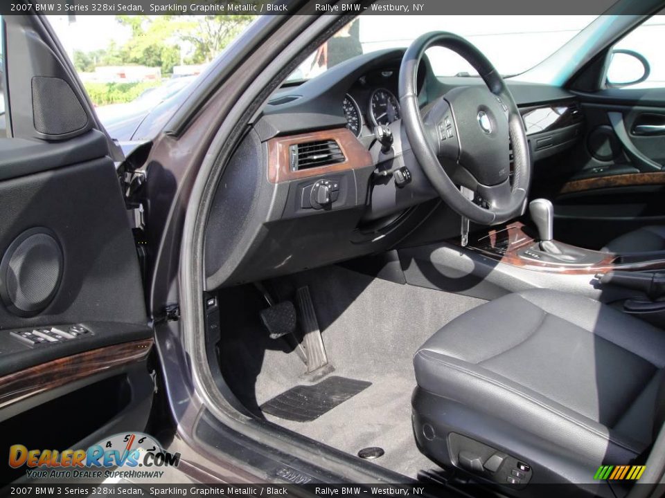 2007 BMW 3 Series 328xi Sedan Sparkling Graphite Metallic / Black Photo #10