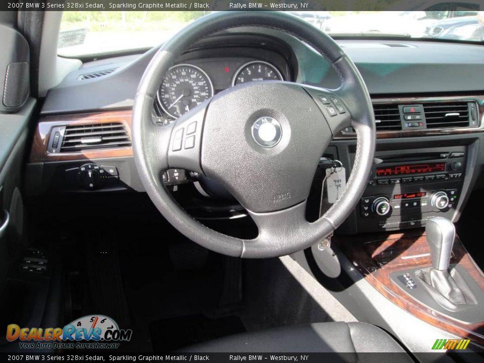 2007 BMW 3 Series 328xi Sedan Sparkling Graphite Metallic / Black Photo #11