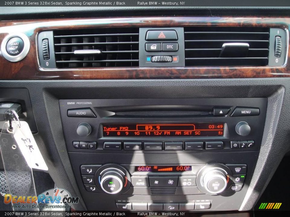 2007 BMW 3 Series 328xi Sedan Sparkling Graphite Metallic / Black Photo #13
