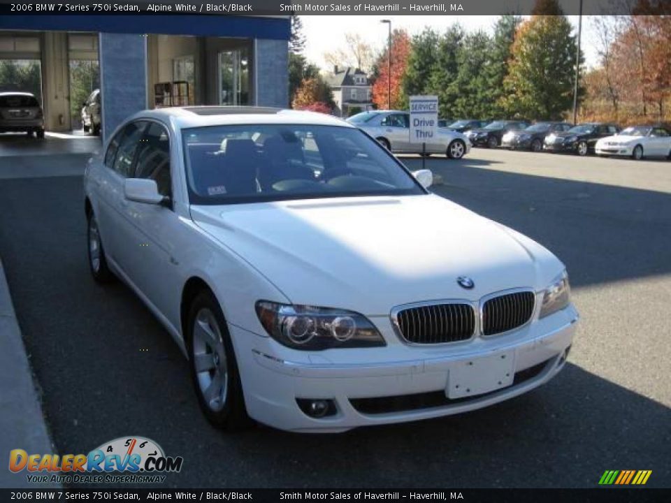 2006 BMW 7 Series 750i Sedan Alpine White / Black/Black Photo #1