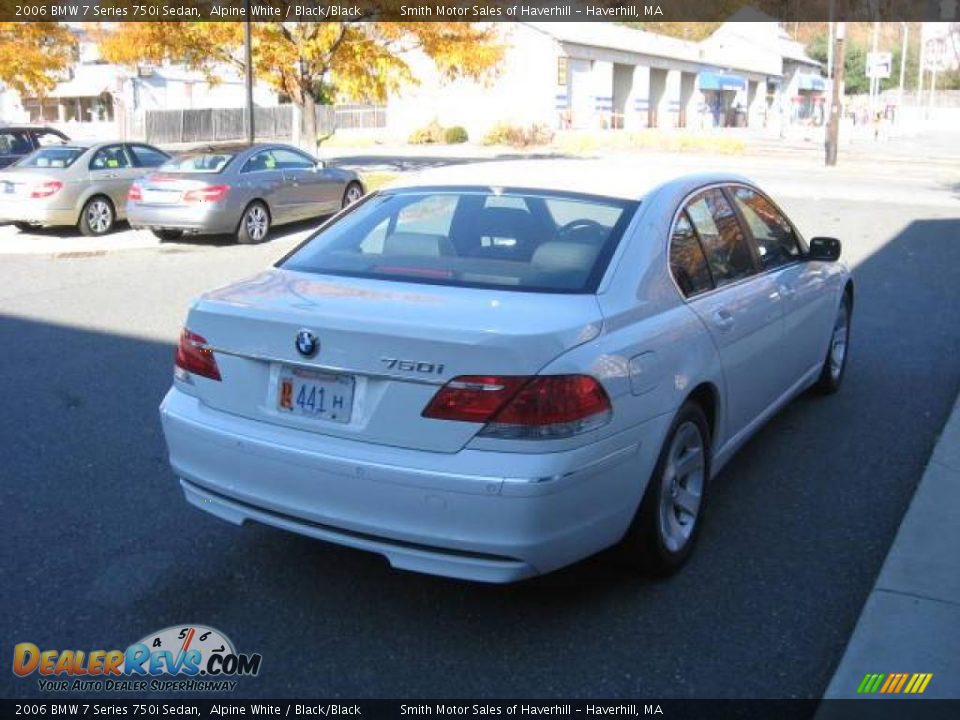 2006 BMW 7 Series 750i Sedan Alpine White / Black/Black Photo #2
