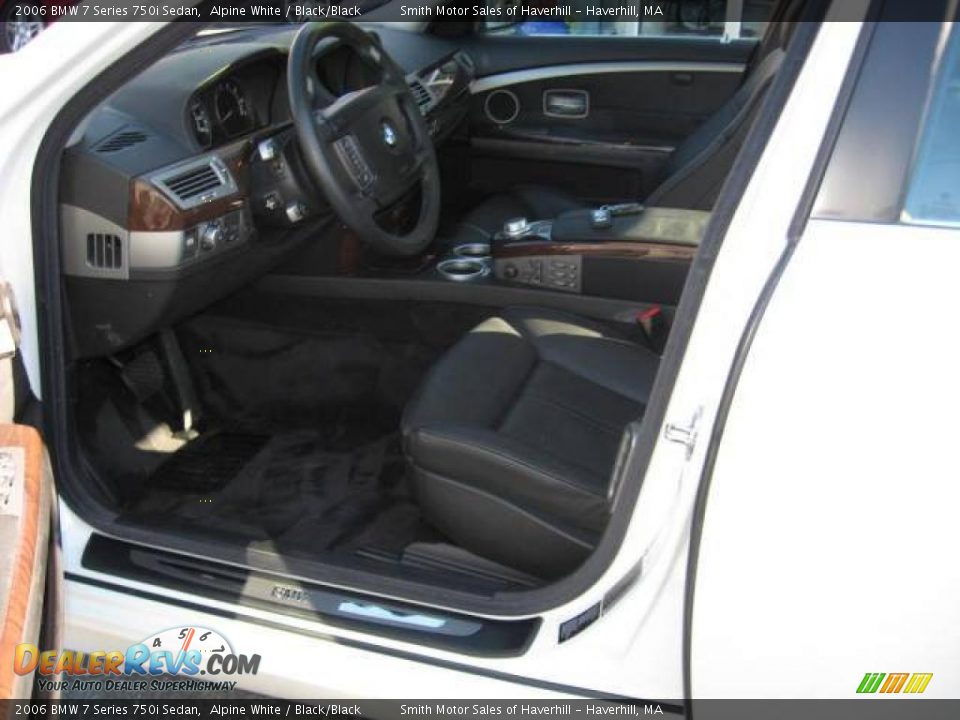 2006 BMW 7 Series 750i Sedan Alpine White / Black/Black Photo #3