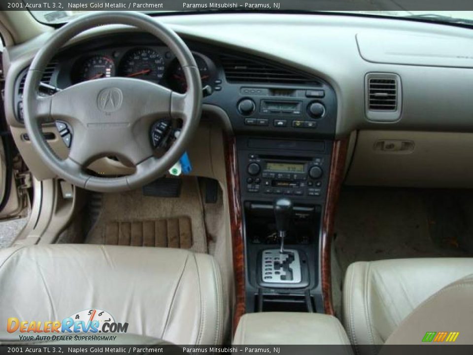 2001 Acura TL 3.2 Naples Gold Metallic / Parchment Photo #11