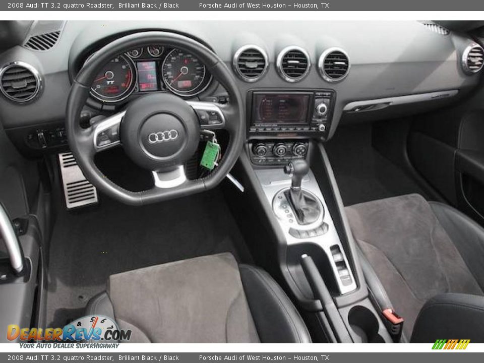 2008 Audi TT 3.2 quattro Roadster Brilliant Black / Black Photo #3