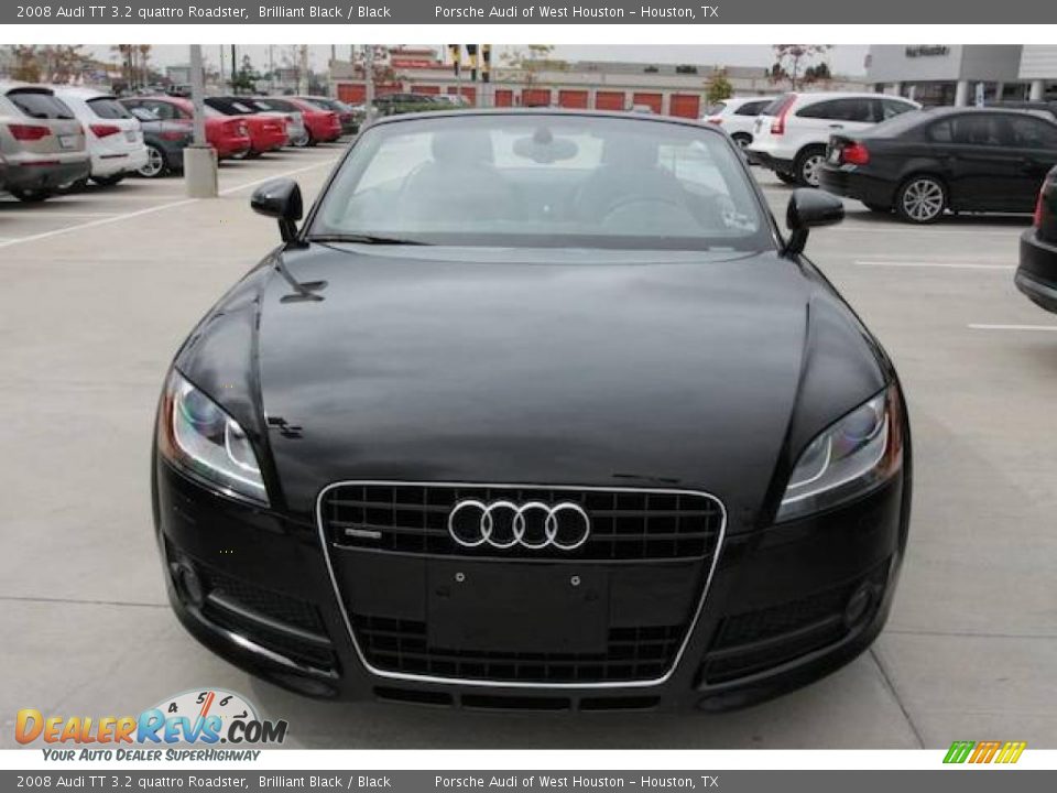 2008 Audi TT 3.2 quattro Roadster Brilliant Black / Black Photo #7