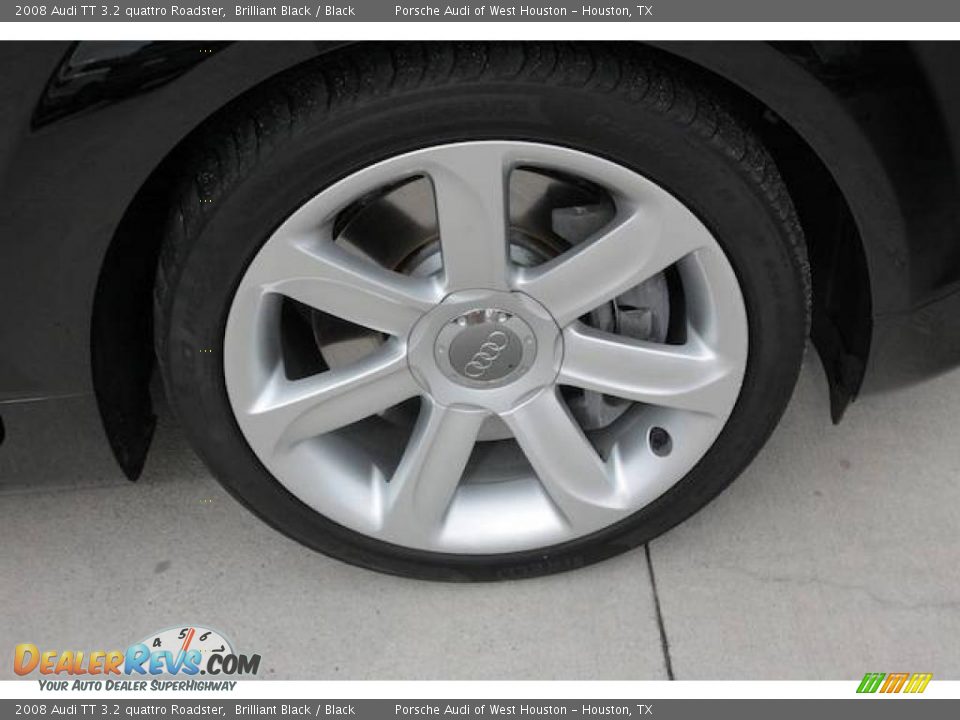 2008 Audi TT 3.2 quattro Roadster Brilliant Black / Black Photo #8