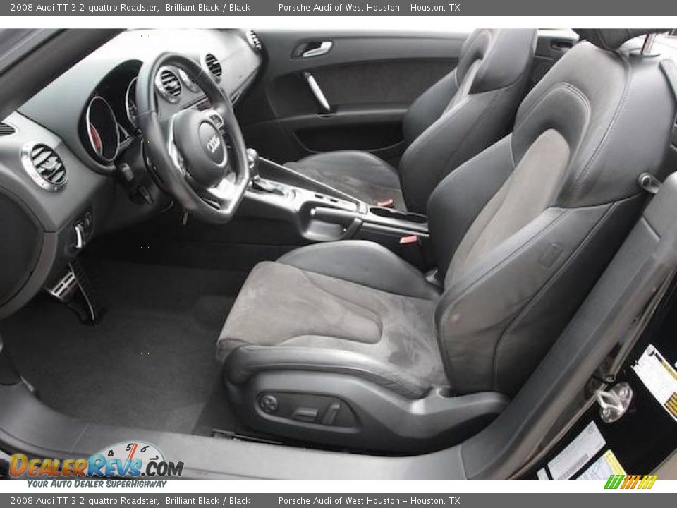 2008 Audi TT 3.2 quattro Roadster Brilliant Black / Black Photo #15
