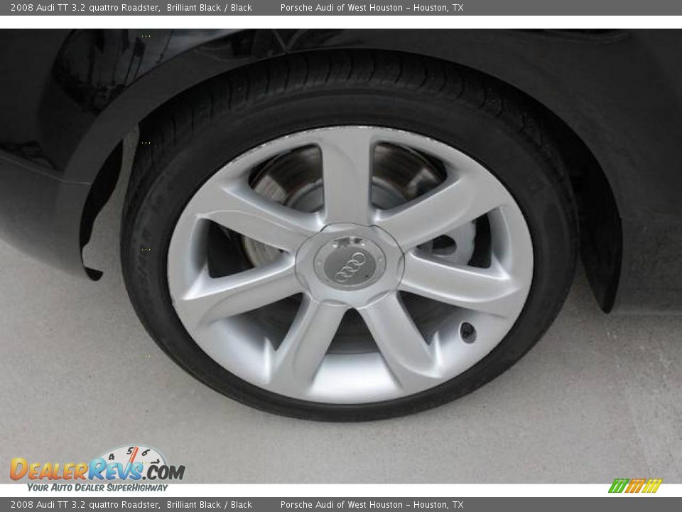 2008 Audi TT 3.2 quattro Roadster Brilliant Black / Black Photo #18