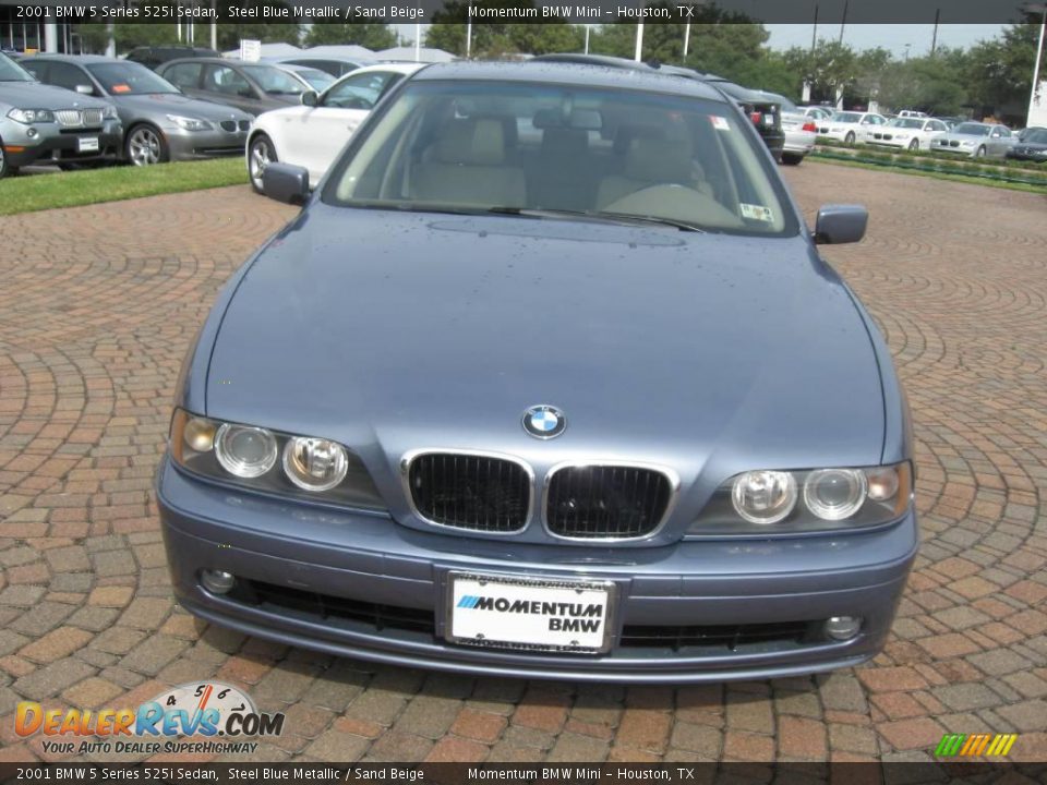 2001 BMW 5 Series 525i Sedan Steel Blue Metallic / Sand Beige Photo #2