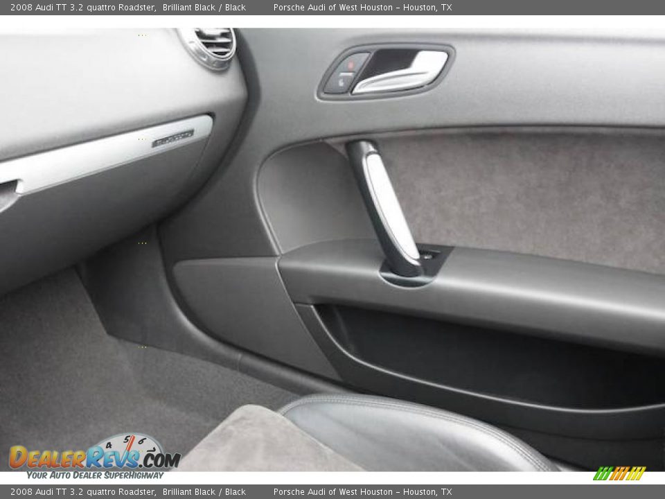 2008 Audi TT 3.2 quattro Roadster Brilliant Black / Black Photo #22
