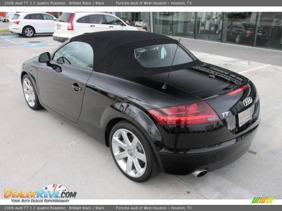 2008 Audi TT 3.2 quattro Roadster Brilliant Black / Black Photo #25