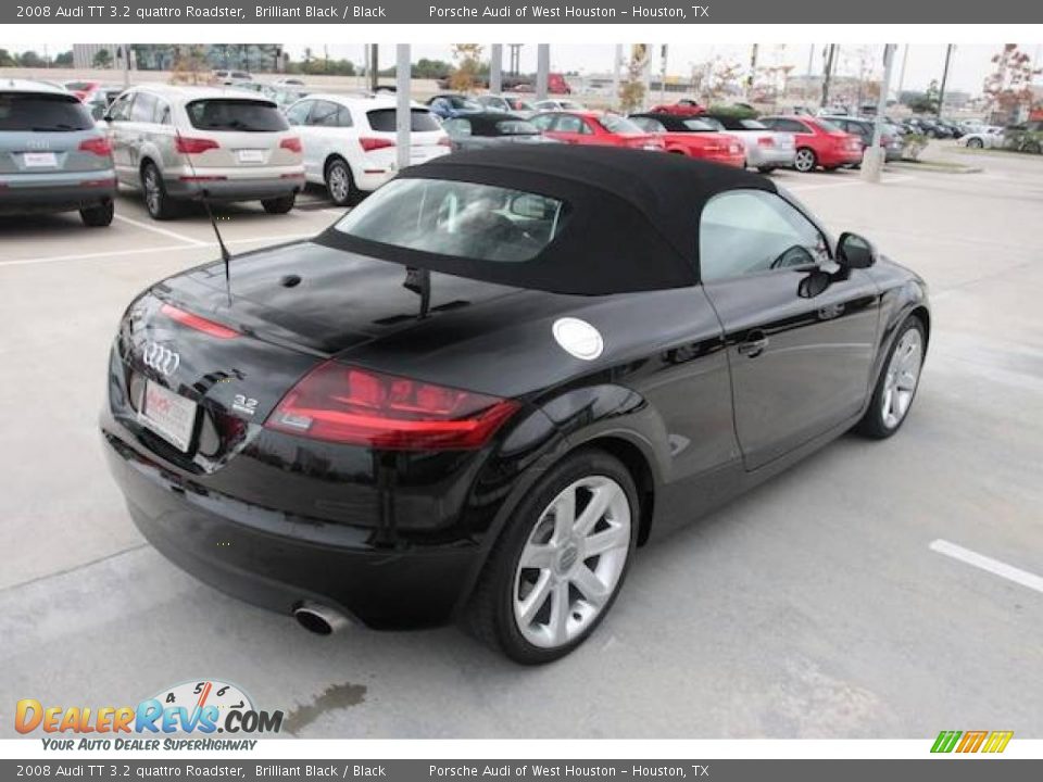 2008 Audi TT 3.2 quattro Roadster Brilliant Black / Black Photo #26
