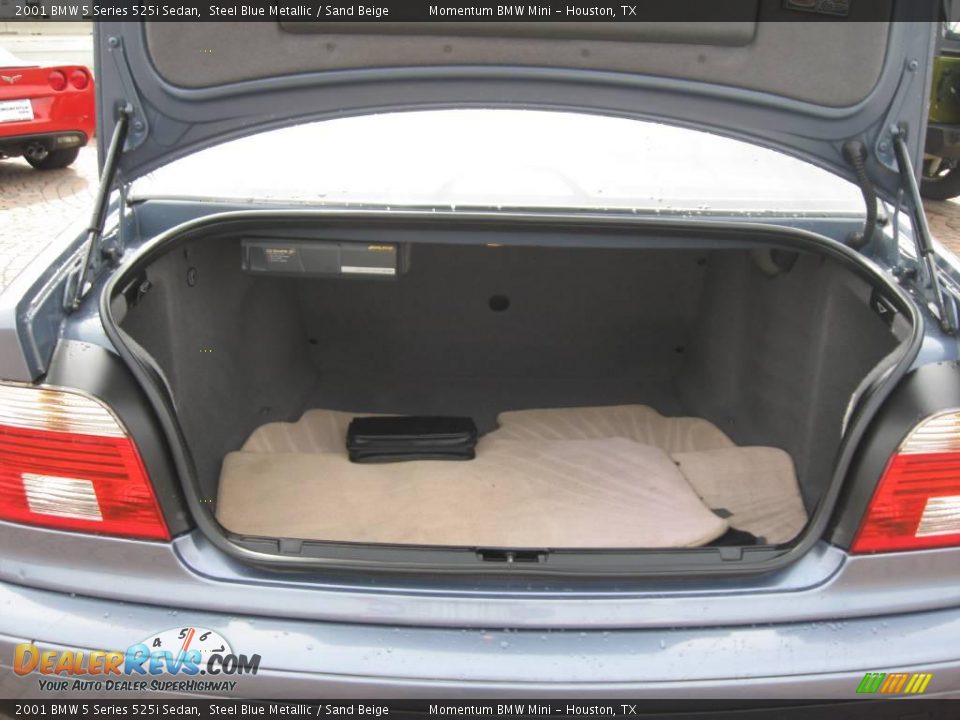 2001 BMW 5 Series 525i Sedan Steel Blue Metallic / Sand Beige Photo #11