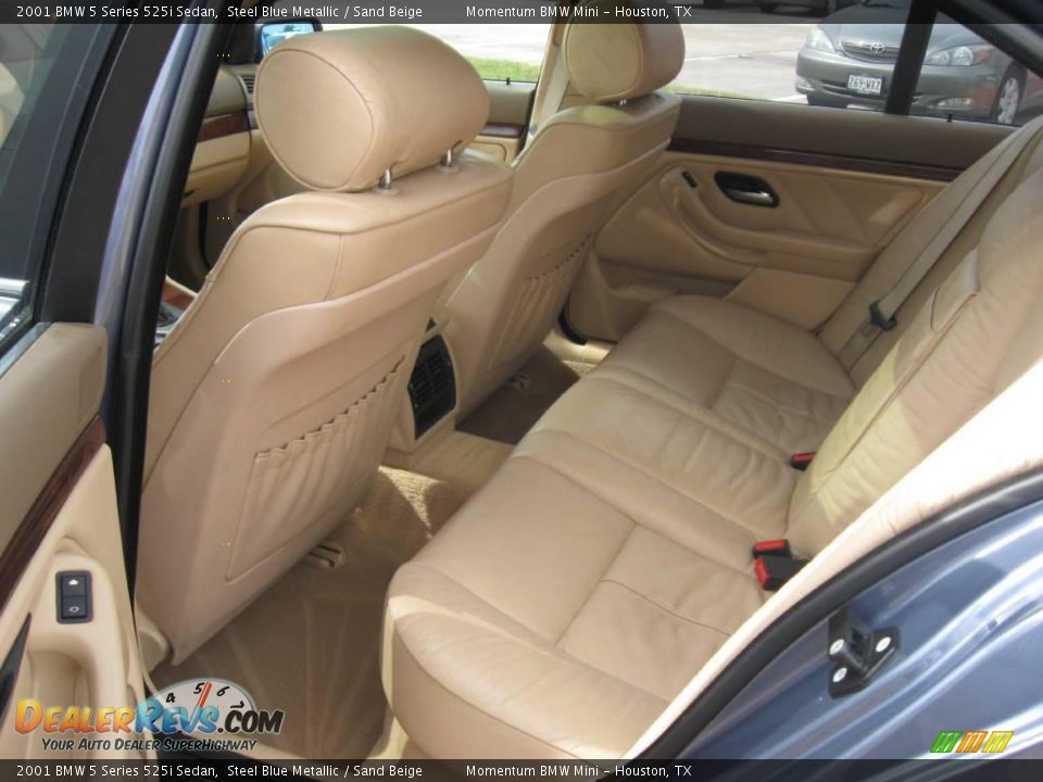 2001 BMW 5 Series 525i Sedan Steel Blue Metallic / Sand Beige Photo #12