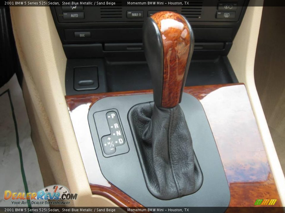 2001 BMW 5 Series 525i Sedan Steel Blue Metallic / Sand Beige Photo #15