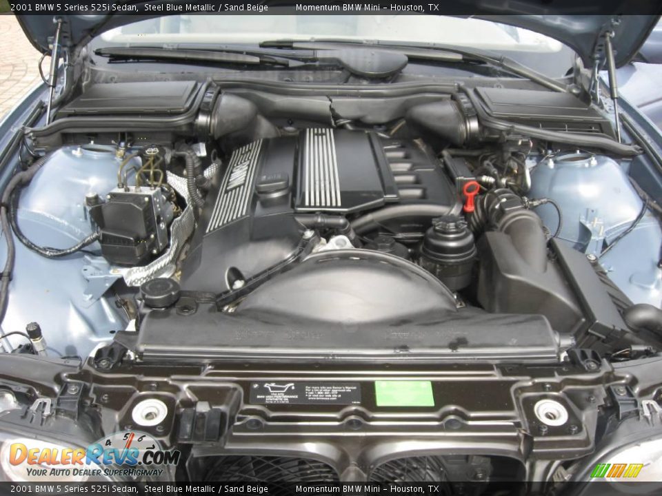 2001 BMW 5 Series 525i Sedan Steel Blue Metallic / Sand Beige Photo #19