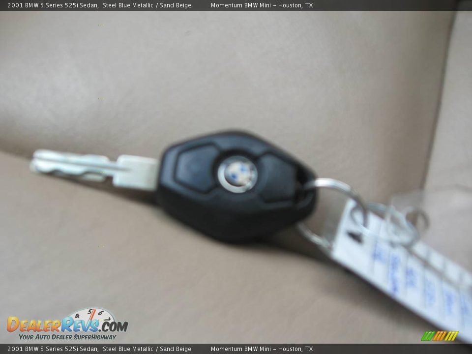2001 BMW 5 Series 525i Sedan Steel Blue Metallic / Sand Beige Photo #20