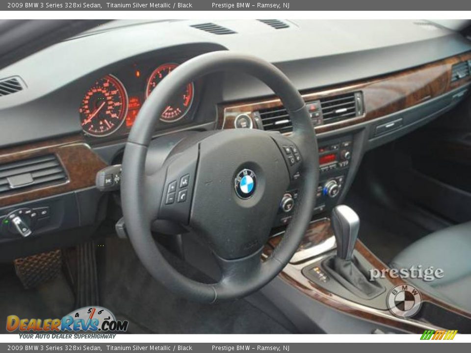 2009 BMW 3 Series 328xi Sedan Titanium Silver Metallic / Black Photo #3