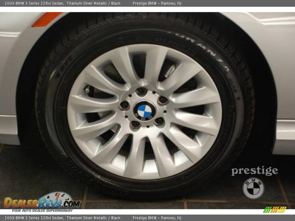2009 BMW 3 Series 328xi Sedan Titanium Silver Metallic / Black Photo #9