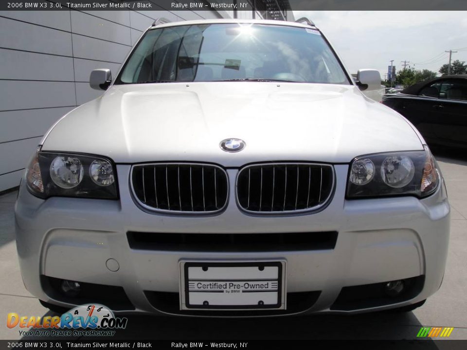 2006 BMW X3 3.0i Titanium Silver Metallic / Black Photo #2