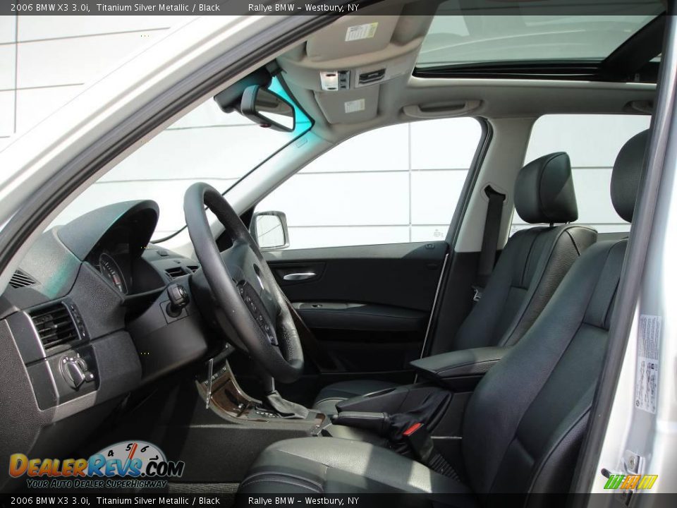 2006 BMW X3 3.0i Titanium Silver Metallic / Black Photo #10