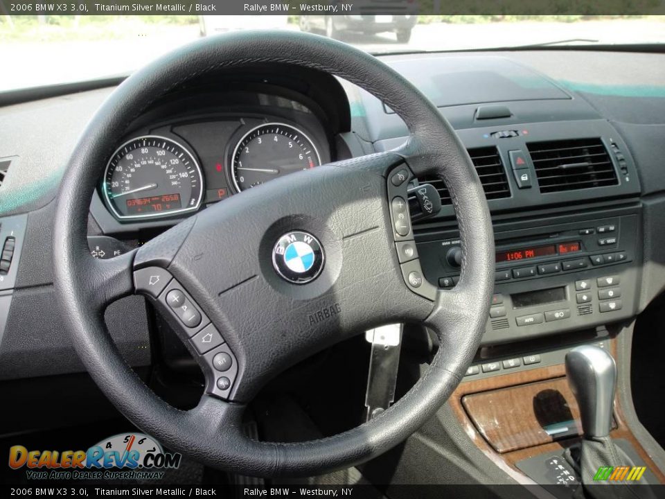 2006 BMW X3 3.0i Titanium Silver Metallic / Black Photo #11