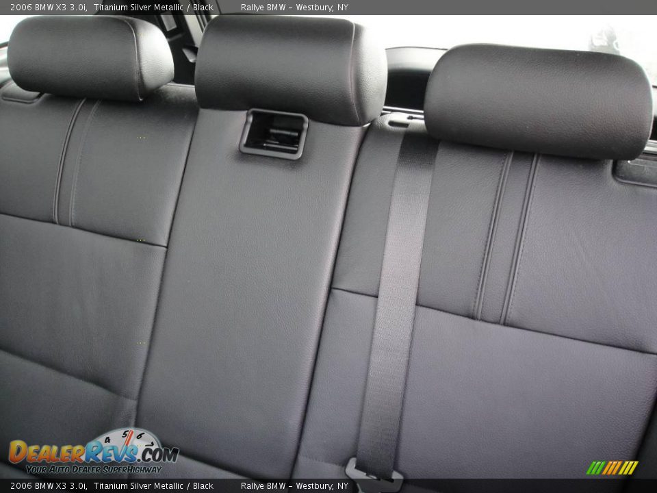 2006 BMW X3 3.0i Titanium Silver Metallic / Black Photo #12