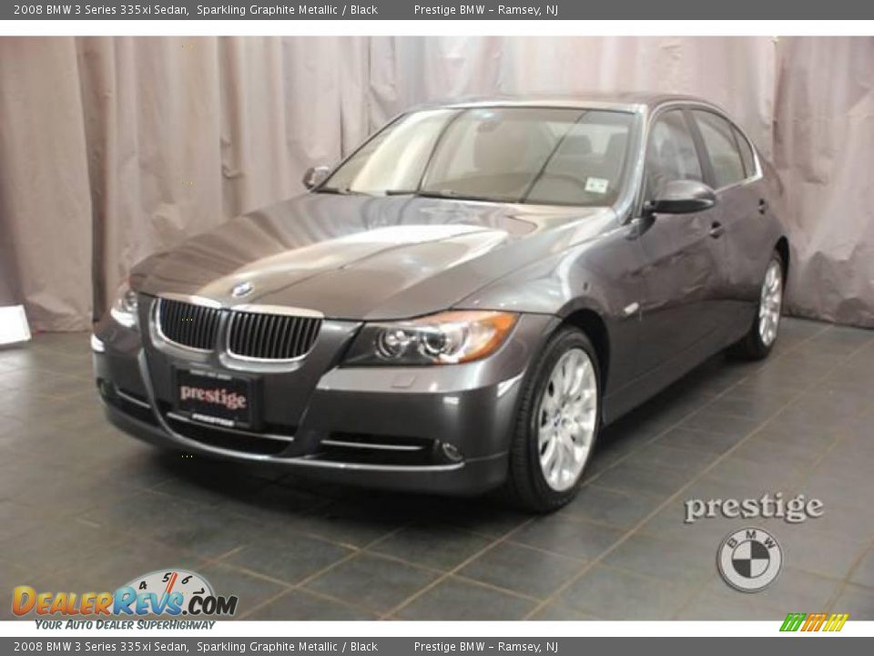 2008 BMW 3 Series 335xi Sedan Sparkling Graphite Metallic / Black Photo #1