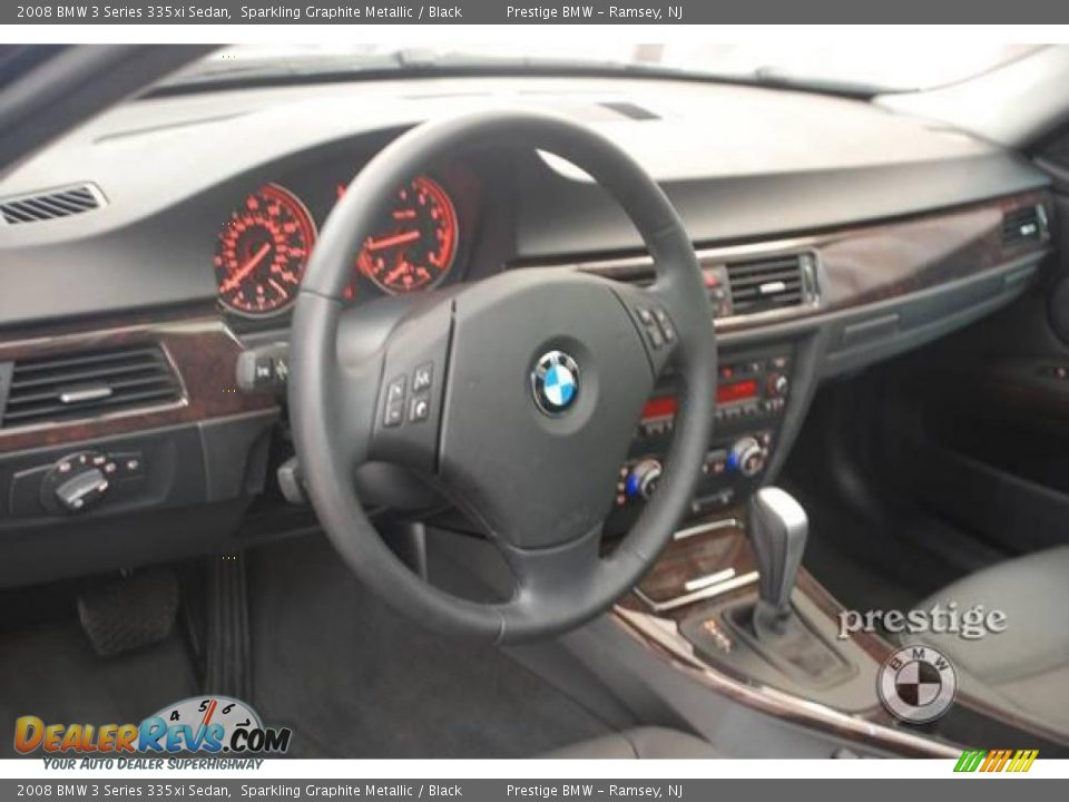 2008 BMW 3 Series 335xi Sedan Sparkling Graphite Metallic / Black Photo #3