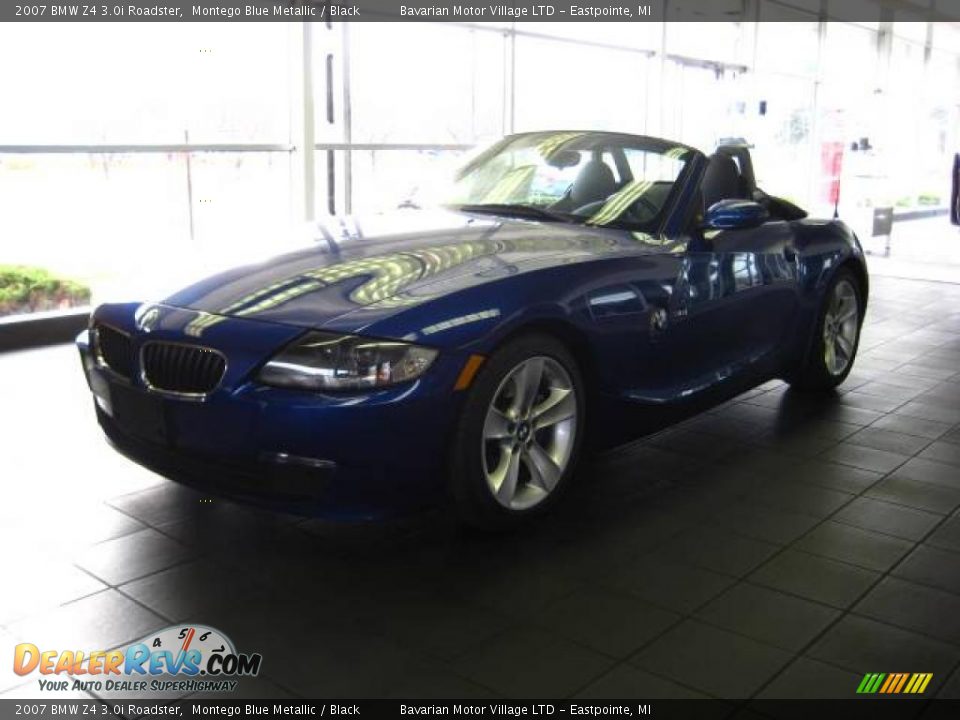 2007 BMW Z4 3.0i Roadster Montego Blue Metallic / Black Photo #1