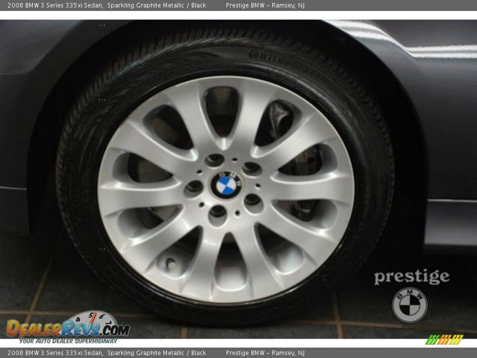 2008 BMW 3 Series 335xi Sedan Sparkling Graphite Metallic / Black Photo #7