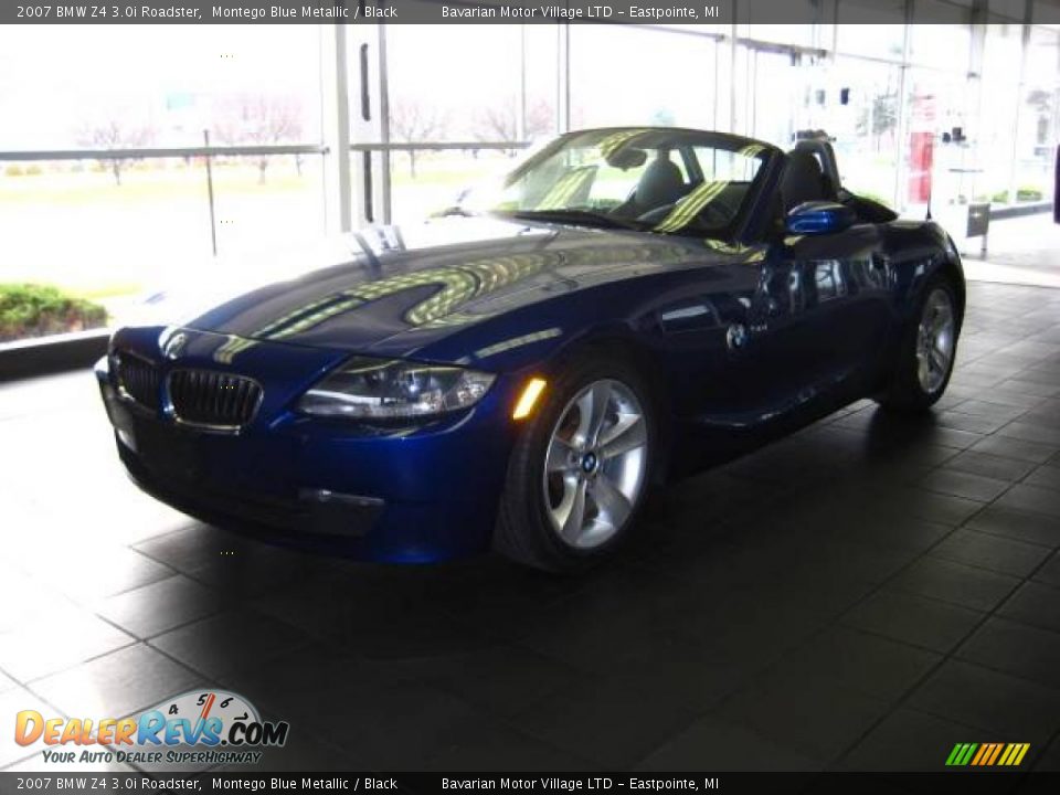 2007 BMW Z4 3.0i Roadster Montego Blue Metallic / Black Photo #2
