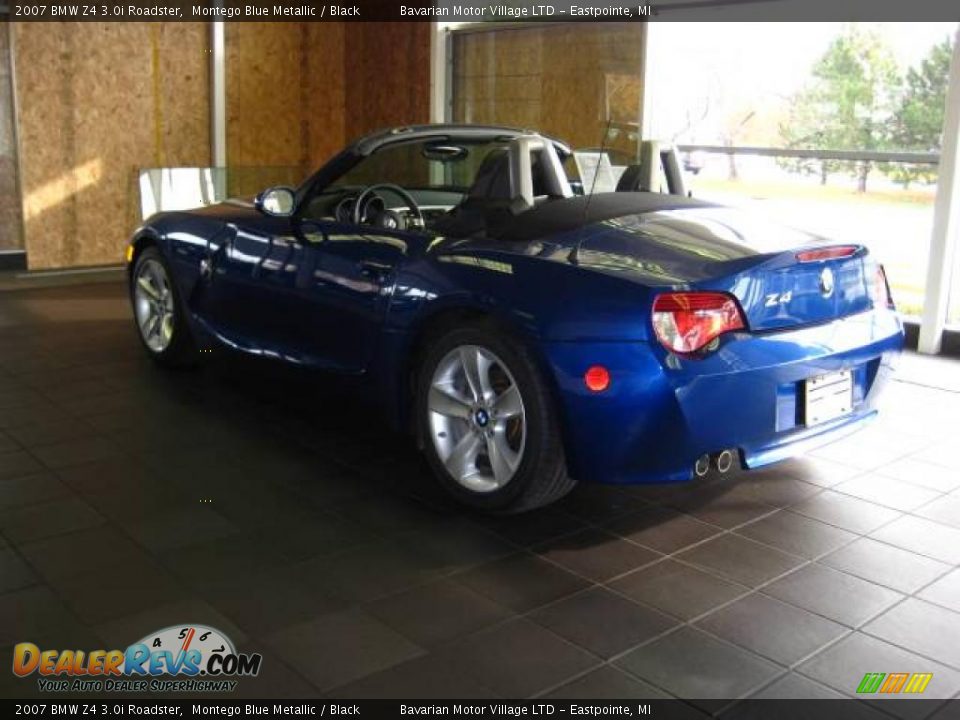 2007 BMW Z4 3.0i Roadster Montego Blue Metallic / Black Photo #4