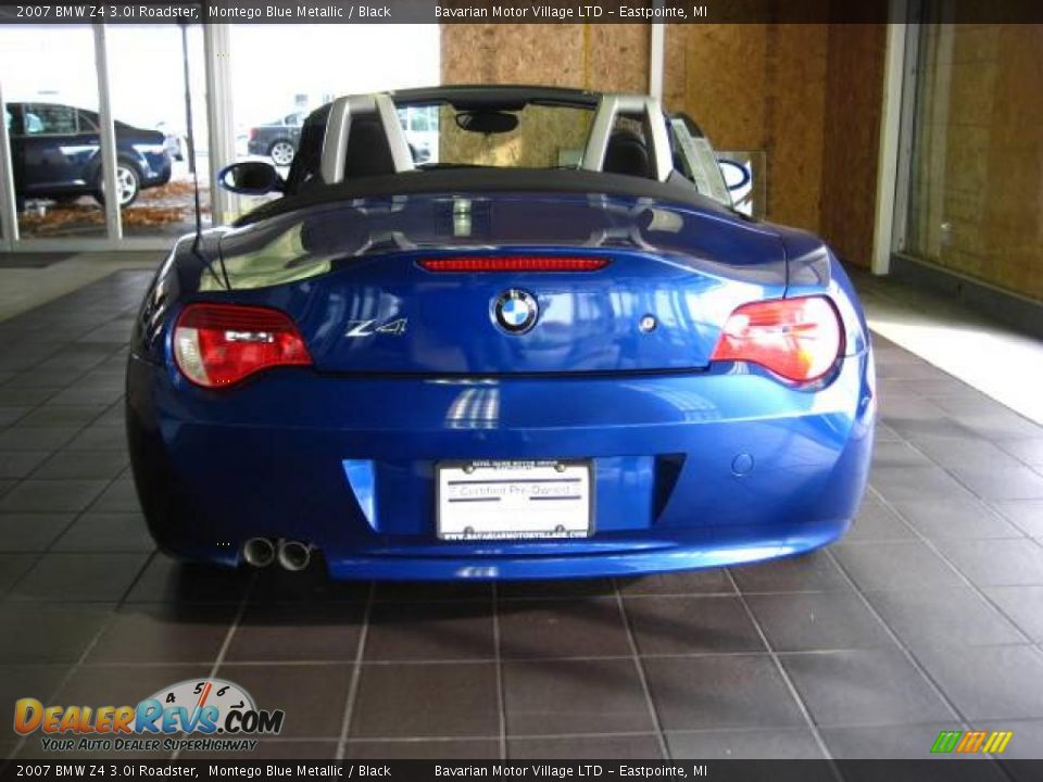 2007 BMW Z4 3.0i Roadster Montego Blue Metallic / Black Photo #5