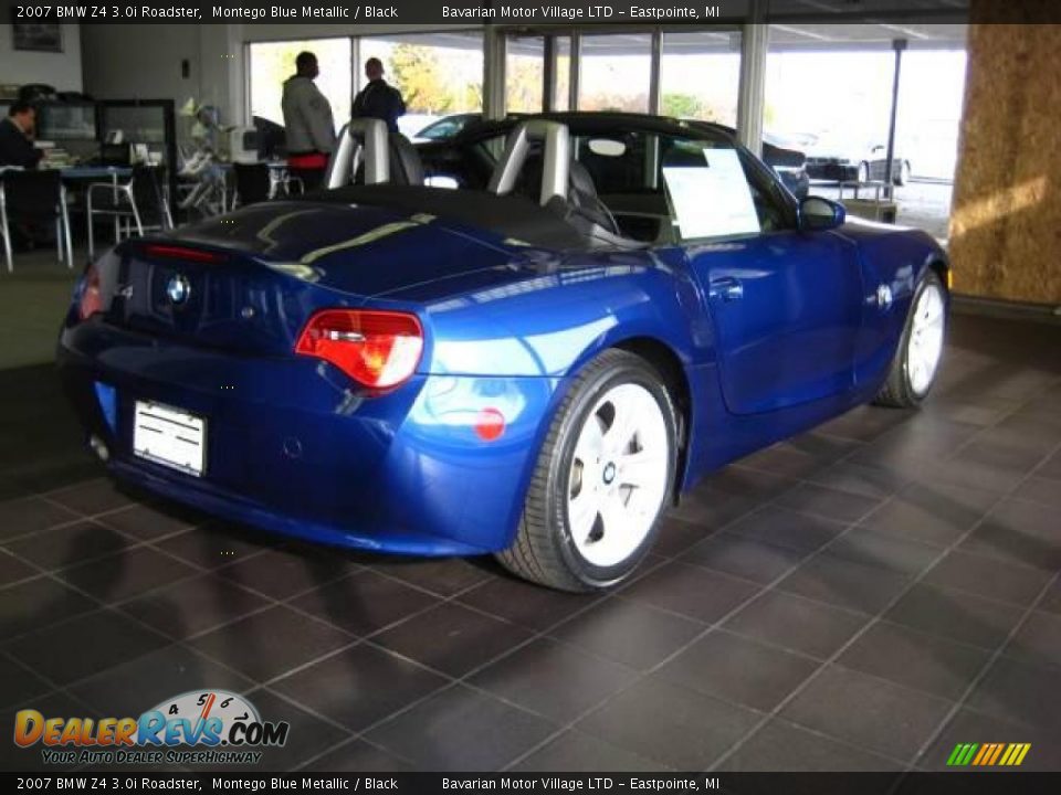 2007 BMW Z4 3.0i Roadster Montego Blue Metallic / Black Photo #6