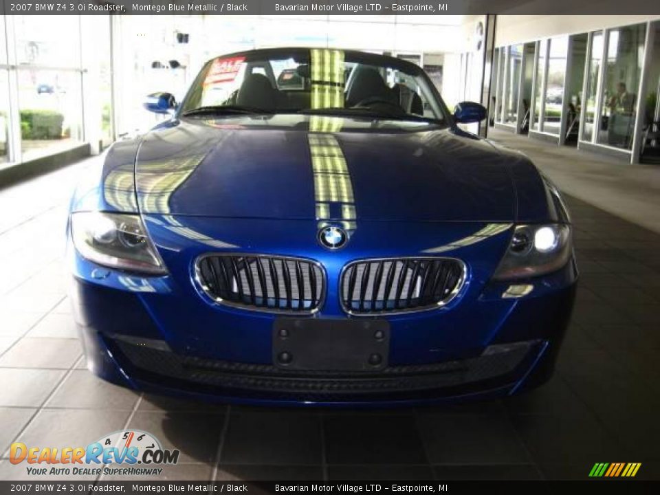 2007 BMW Z4 3.0i Roadster Montego Blue Metallic / Black Photo #8